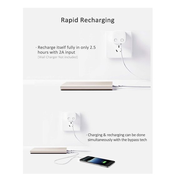 Luxtude Ultra Slim Portable Charger, 5000mAh Lightweight Rose Gold‎ - Picture 6 of 9